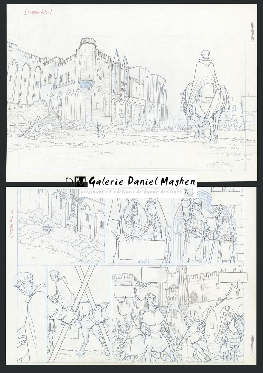 Planche originale - Guillermo Gonzalez - Mine de plomb et crayons de couleur  sur papier - 5455