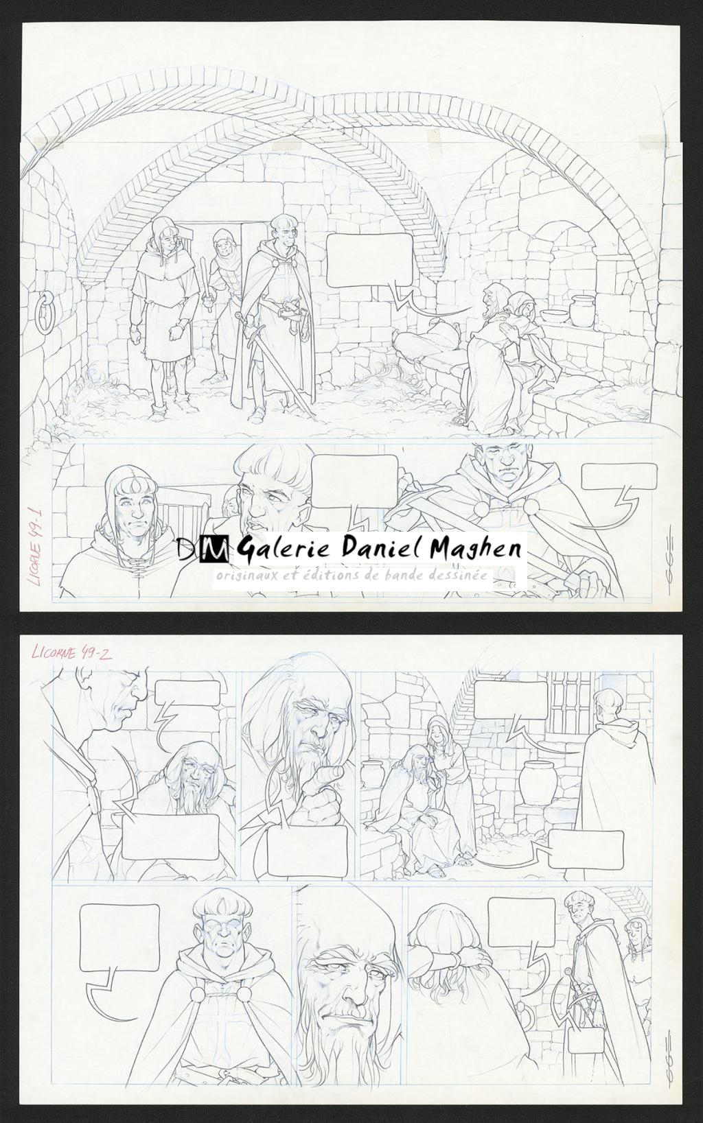 Planche originale - Guillermo Gonzalez - Mine de plomb et crayons de couleur  sur papier - 5474