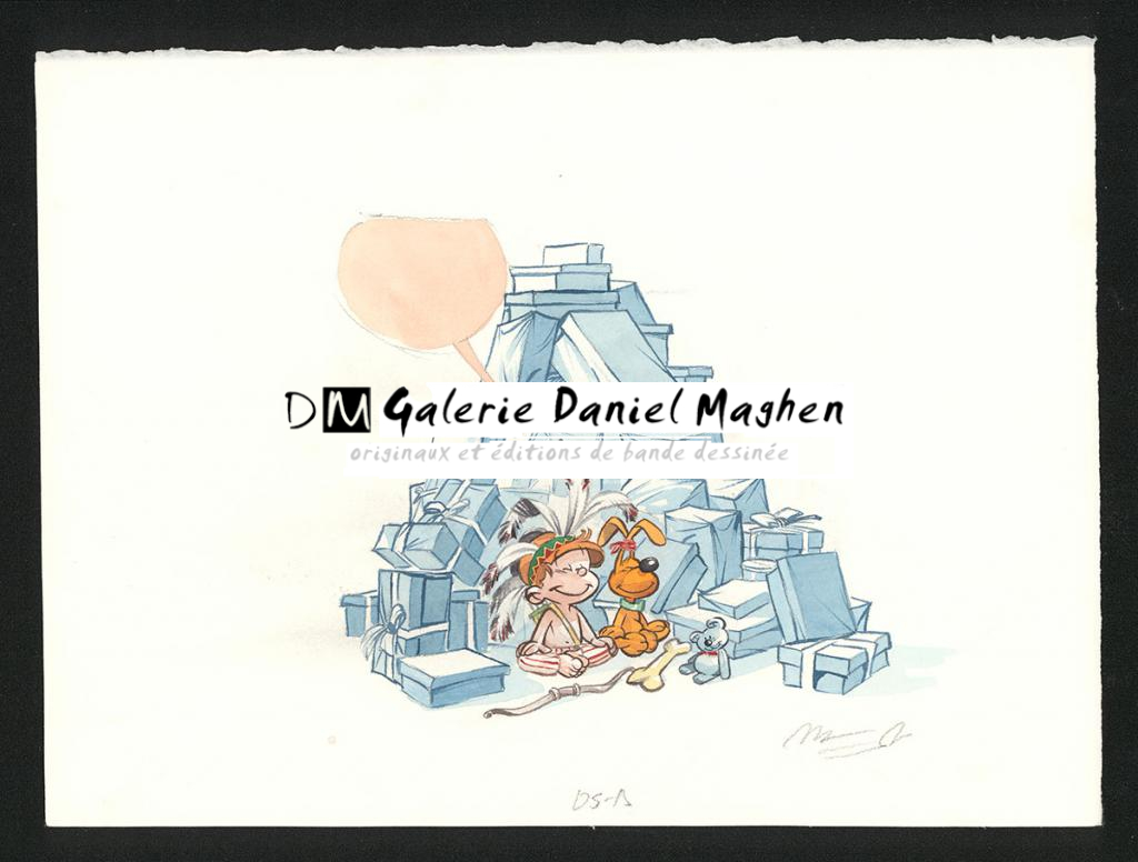 Illustration originale - José Luis Munuera - Aquarelle sur papier - 5536