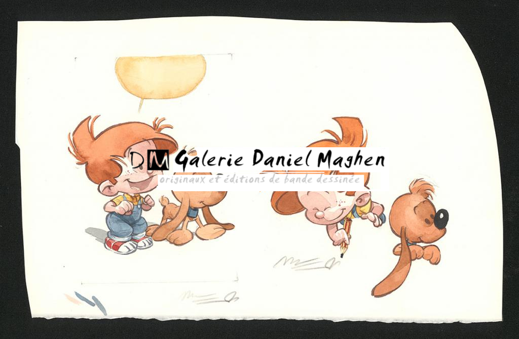 Illustration originale - José Luis Munuera - Aquarelle sur papier - 5196