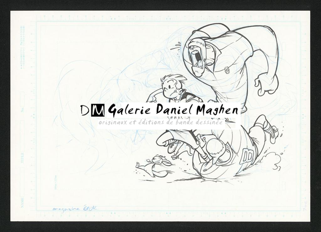 Illustration originale publiée dans le magasine Epok - José Luis Munuera - Encre de Chine sur papier - 5368