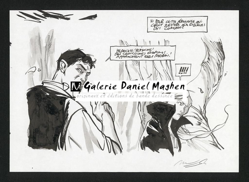 Case originale - José Luis Munuera - Encre de Chine et lavis sur papier - 5372