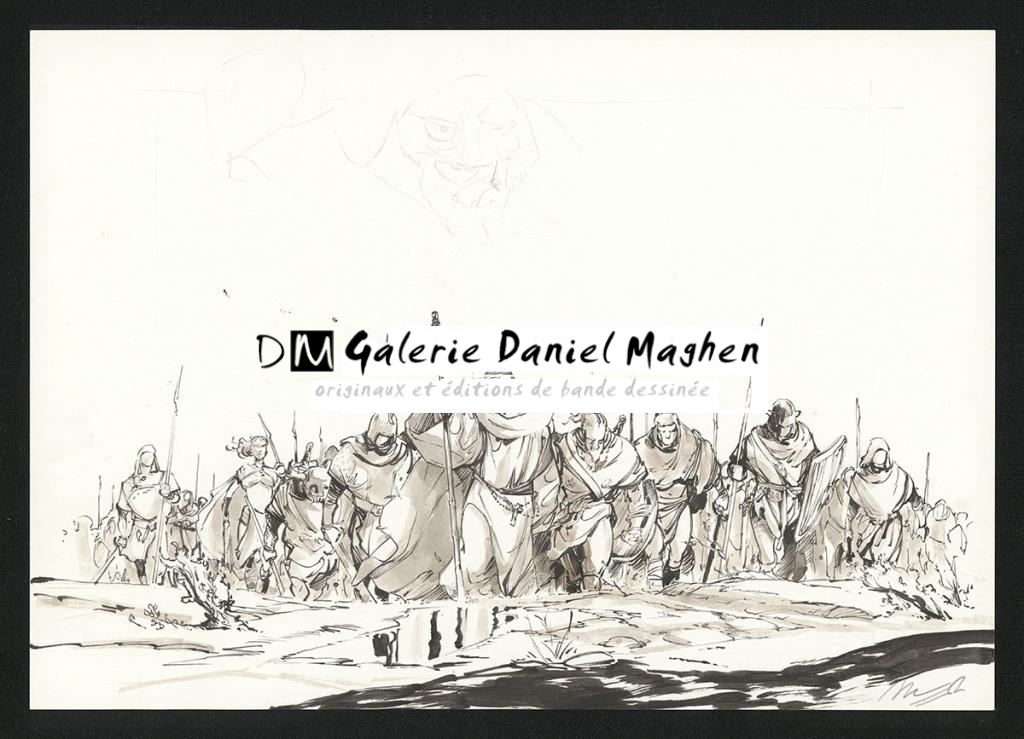 Case originale - José Luis Munuera - Encre de Chine et lavis sur papier - 5373