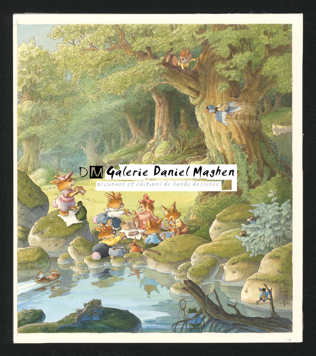 Illustration originale pour la page 12 - Loïc Jouannigot - Aquarelle sur papier - 6095