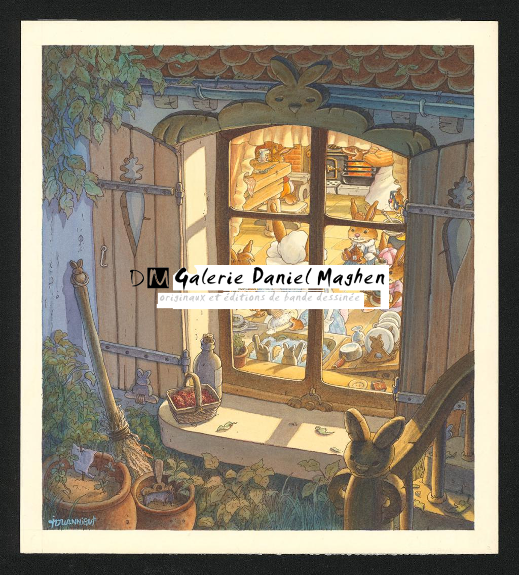 Illustration originale pour la page 2 - Loïc Jouannigot - Aquarelle sur papier - 6088