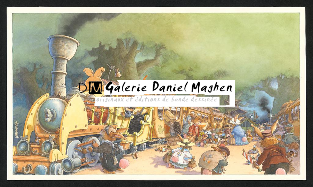 Illustration originale pour la page 1 & 2 - Loïc Jouannigot - Aquarelle sur papier - 6094