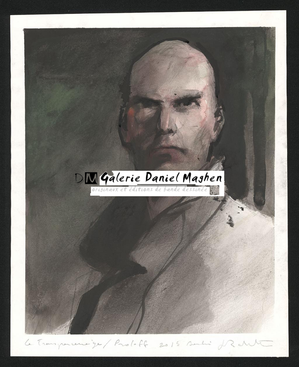 Le Transperceneige, peinture originale - Jean-Marc Rochette - Technique mixte - 5715