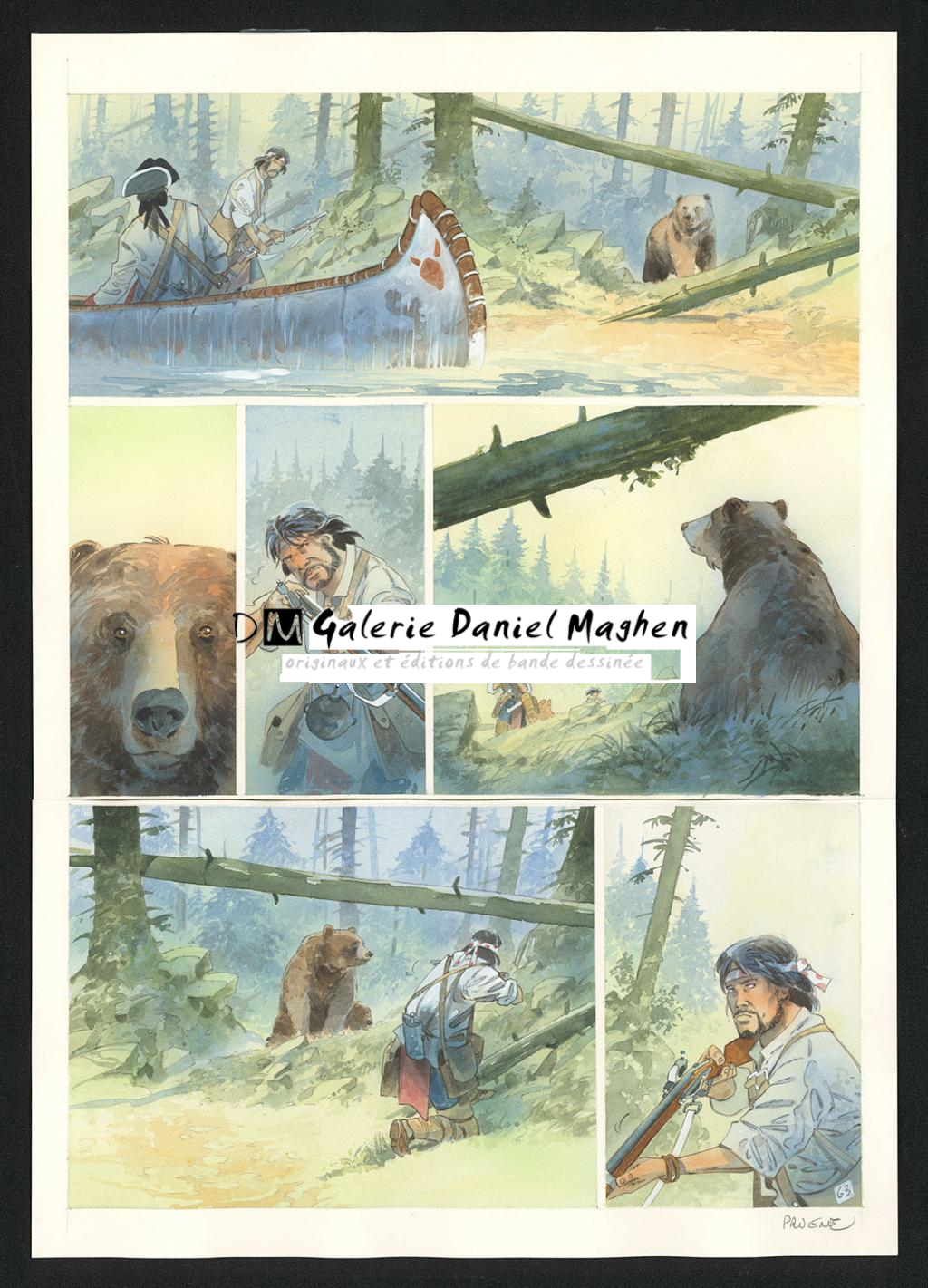 Planche originale n°63 - Patrick Prugne - Aquarelle et crayon sur papier - 5847