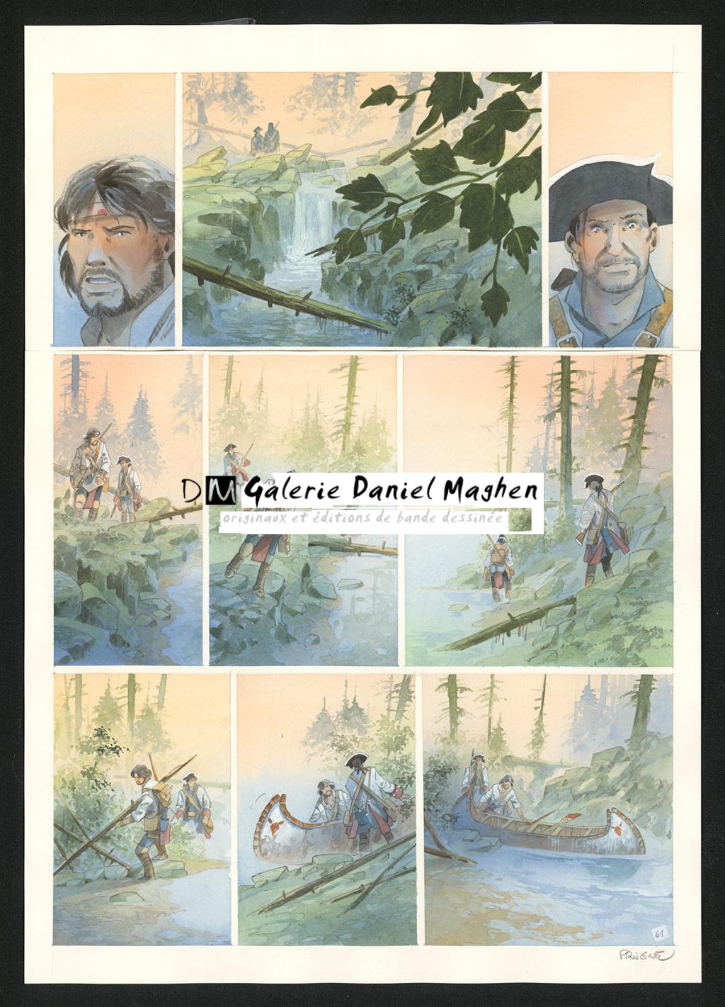 Planche originale n°61 - Patrick Prugne - Aquarelle et crayon sur papier - 5848
