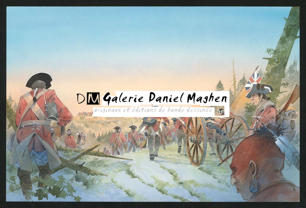 Double planche originale n°68 & 69 - Patrick Prugne - Aquarelle et crayon sur papier - 5855