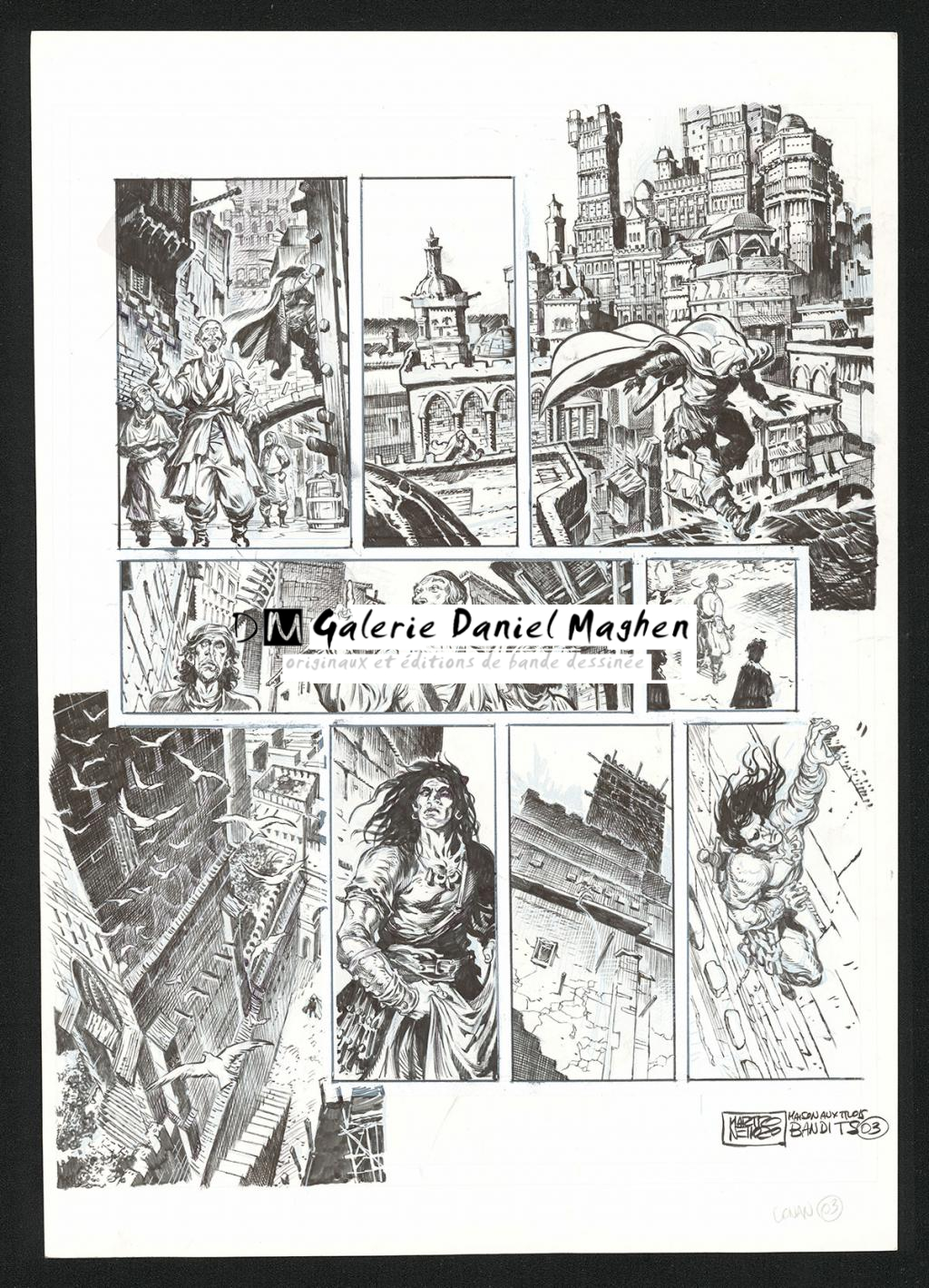Planche originale n°3 - Paolo Martinello  - Encre de Chine sur papier - 5722