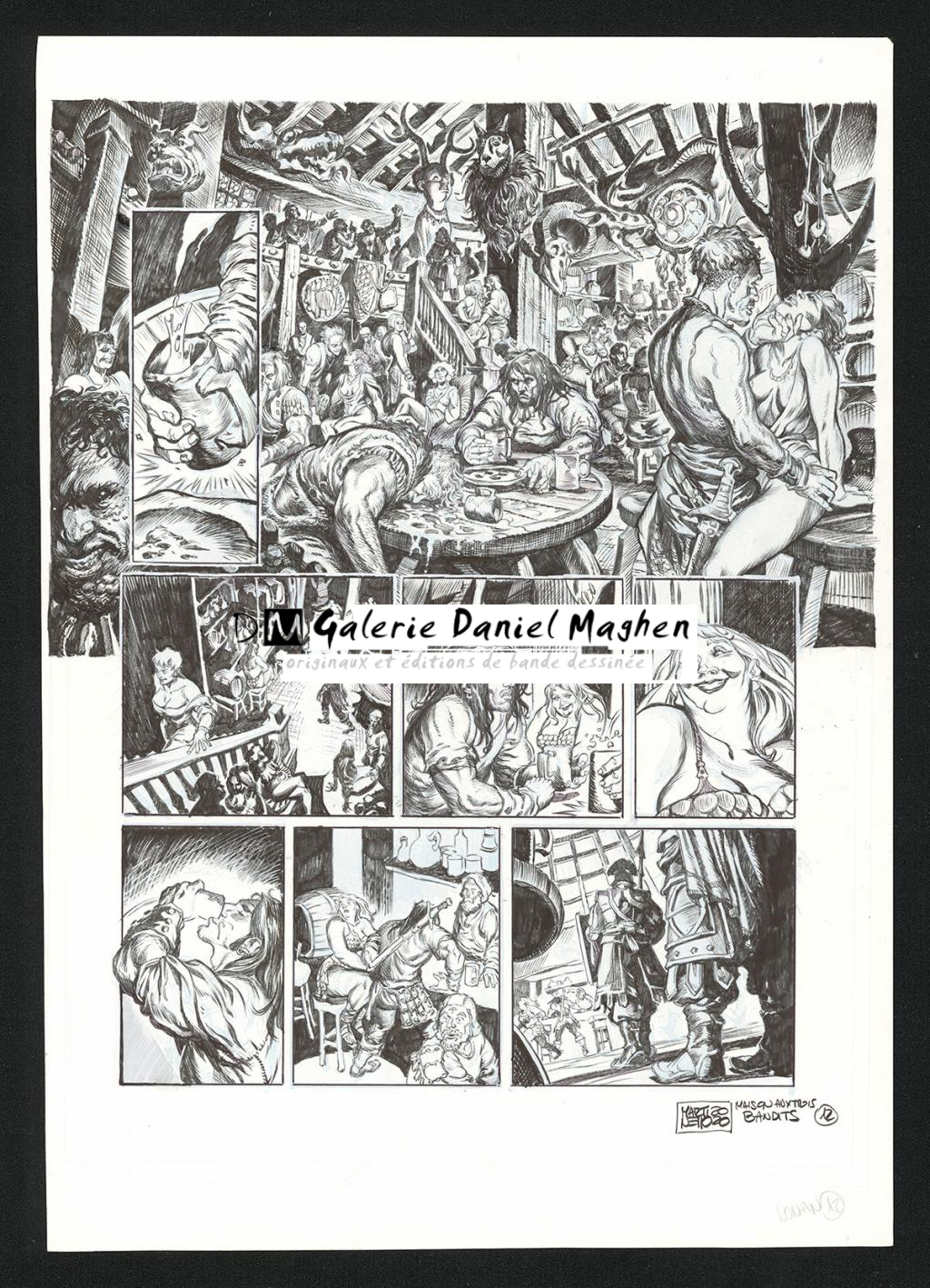 Planche originale n°12 - Paolo Martinello  - Encre de Chine sur papier - 5725