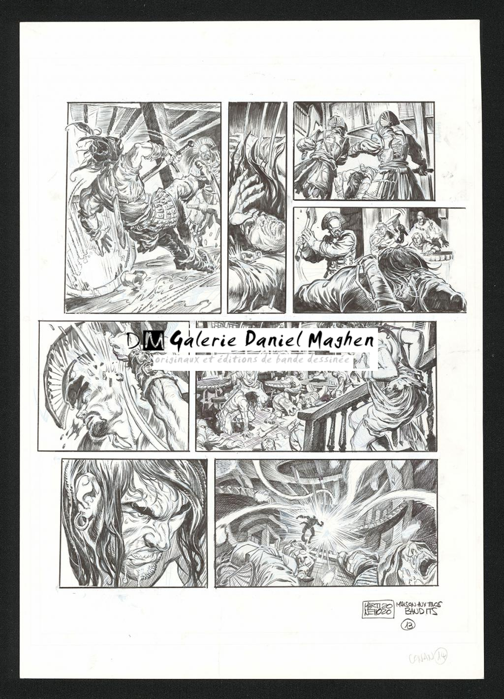 Planche originale n°14 - Paolo Martinello  - Encre de Chine sur papier - 5726