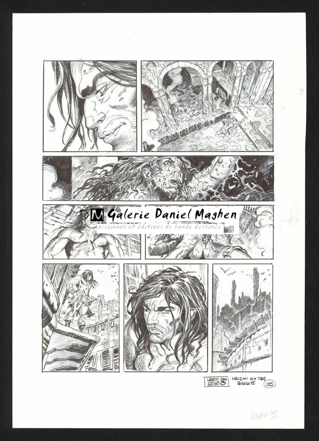 Planche originale n°35 - Paolo Martinello  - Encre de Chine sur papier - 5732