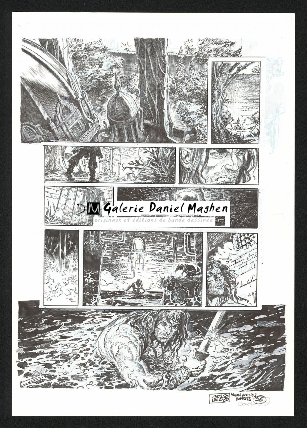 Planche originale n°36 - Paolo Martinello  - Encre de Chine sur papier - 5733