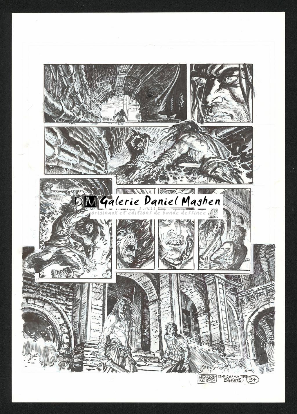 Planche originale n°37 - Paolo Martinello  - Encre de Chine sur papier - 5734