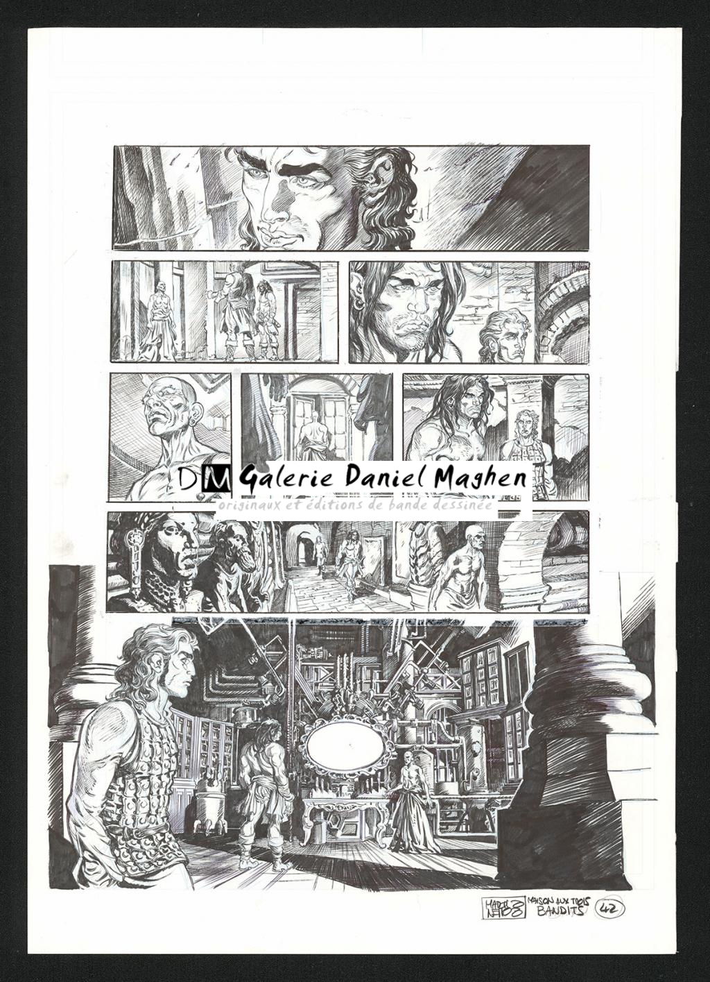 Planche originale n°42 - Paolo Martinello  - Encre de Chine sur papier - 5736