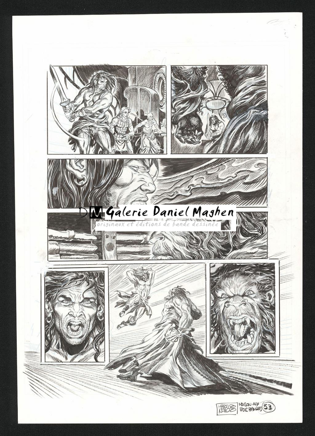 Planche originale n°53 - Paolo Martinello  - Encre de Chine sur papier - 5738