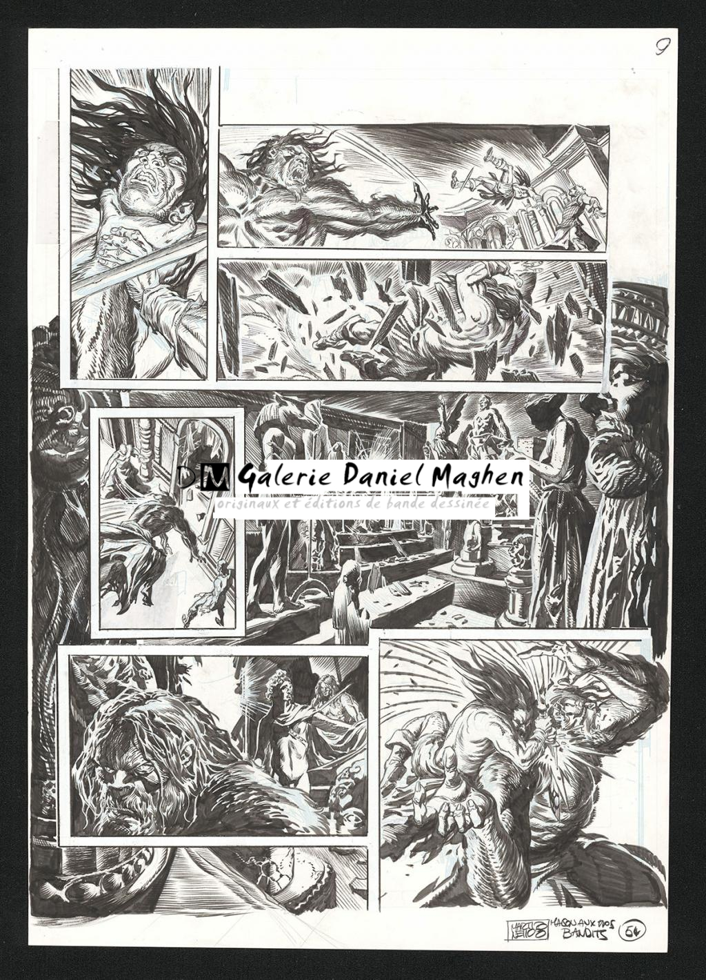 Planche originale n°54 - Paolo Martinello  - Encre de Chine sur papier - 5739