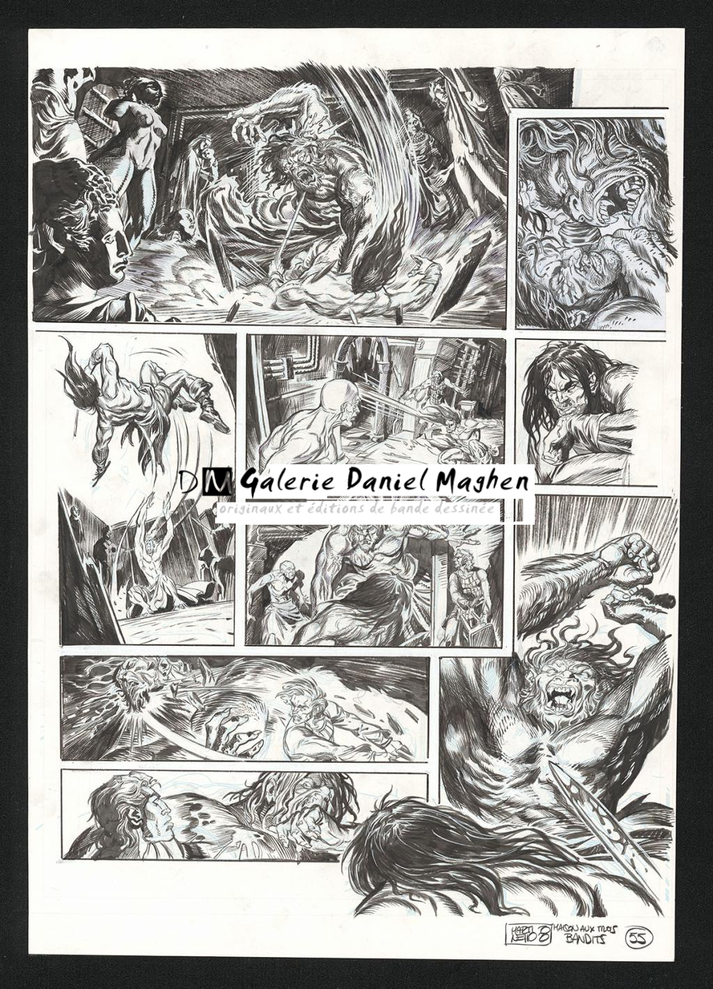Planche originale n°55 - Paolo Martinello  - Encre de Chine sur papier - 5740