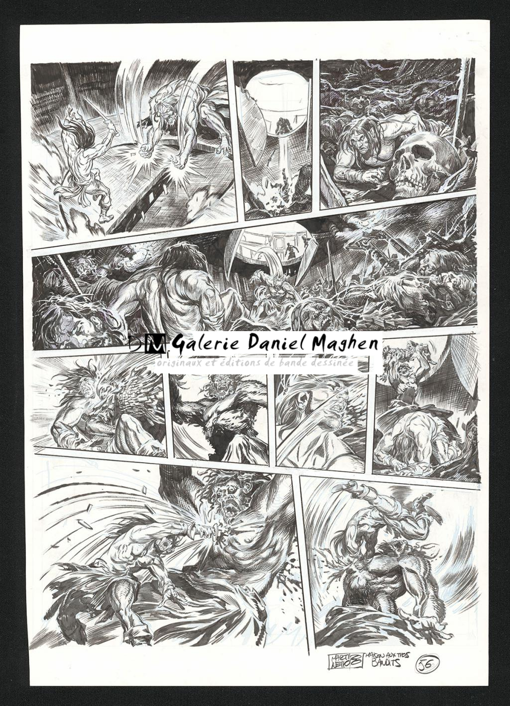 Planche originale n°56 - Paolo Martinello  - Encre de Chine sur papier - 5741