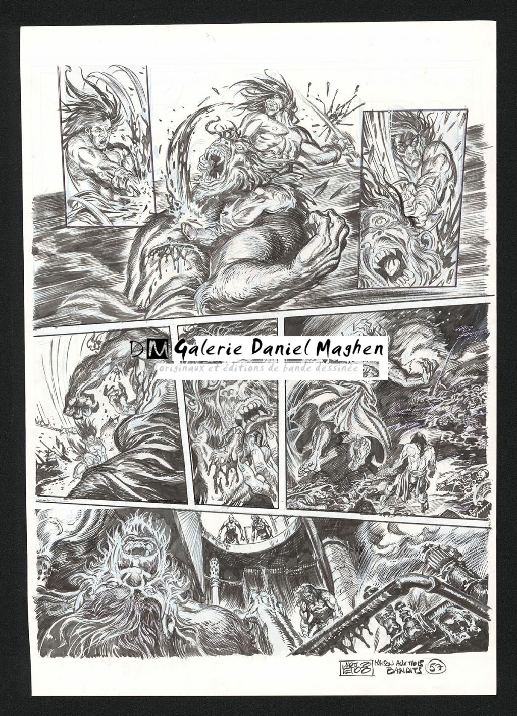 Planche originale n°57 - Paolo Martinello  - Encre de Chine sur papier - 6445