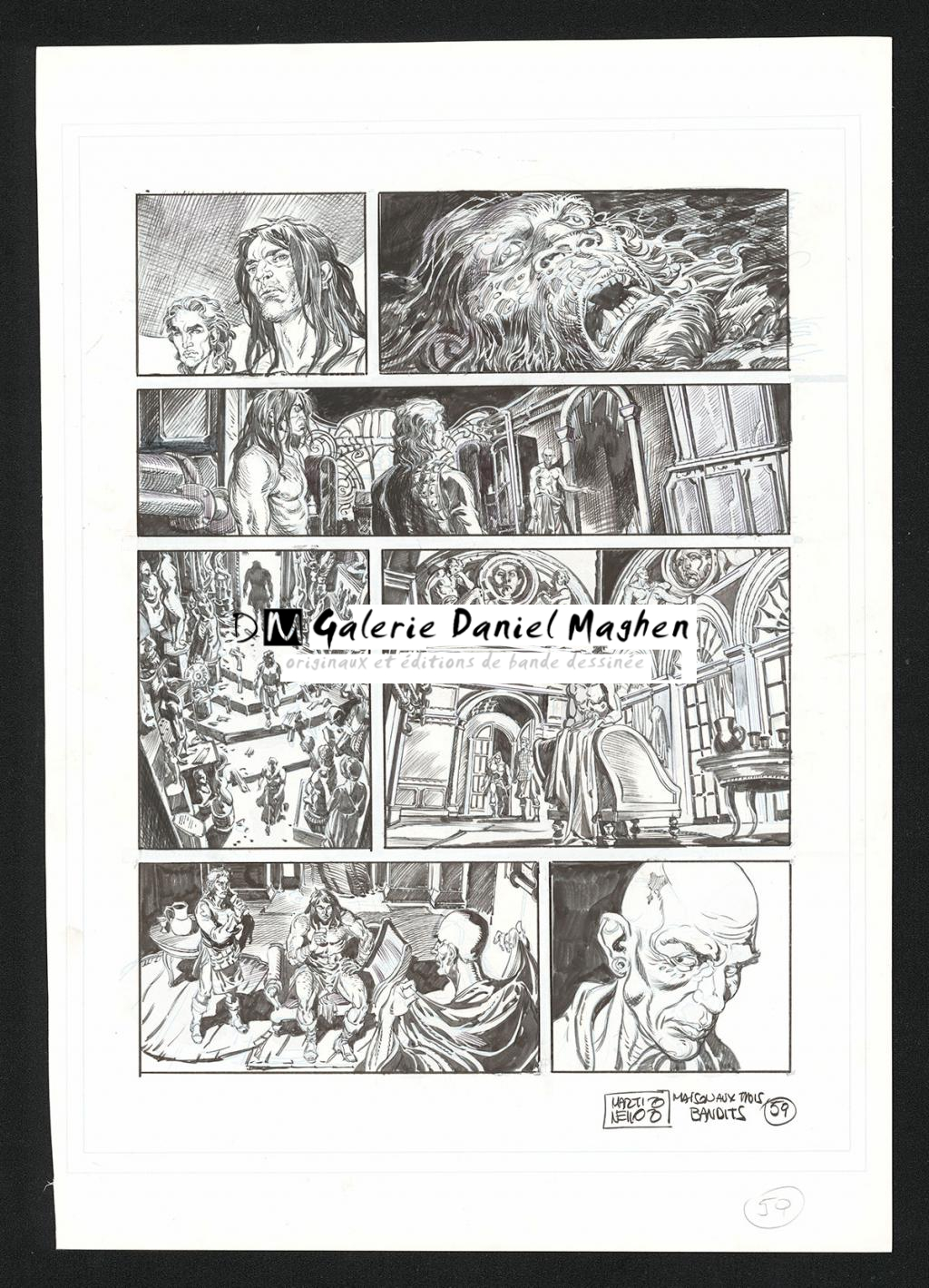 Planche originale n°59 - Paolo Martinello  - Encre de Chine sur papier - 5743