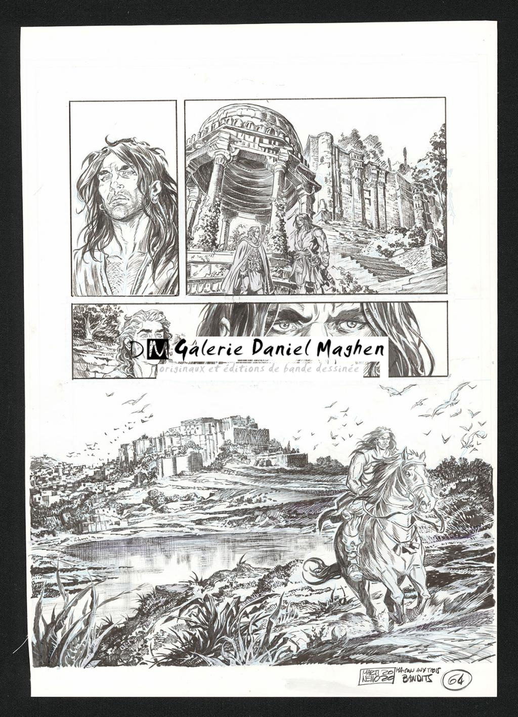 Planche originale n°64 - Paolo Martinello  - Encre de Chine sur papier - 5746
