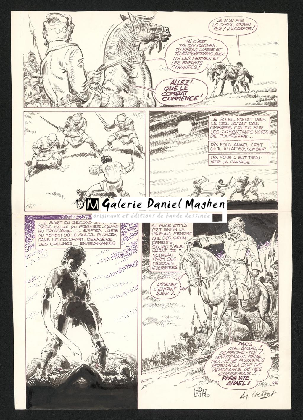 Planche originale n°42 - André Cheret - Feutre et encre de Chine sur papier - 5770