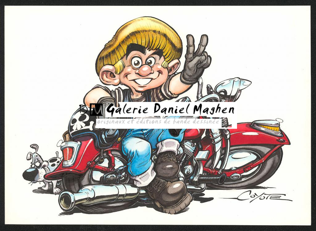 Couverture originale de l'intégrale - Coyote - Aquarelle et encre de Chine sur papier - 5799