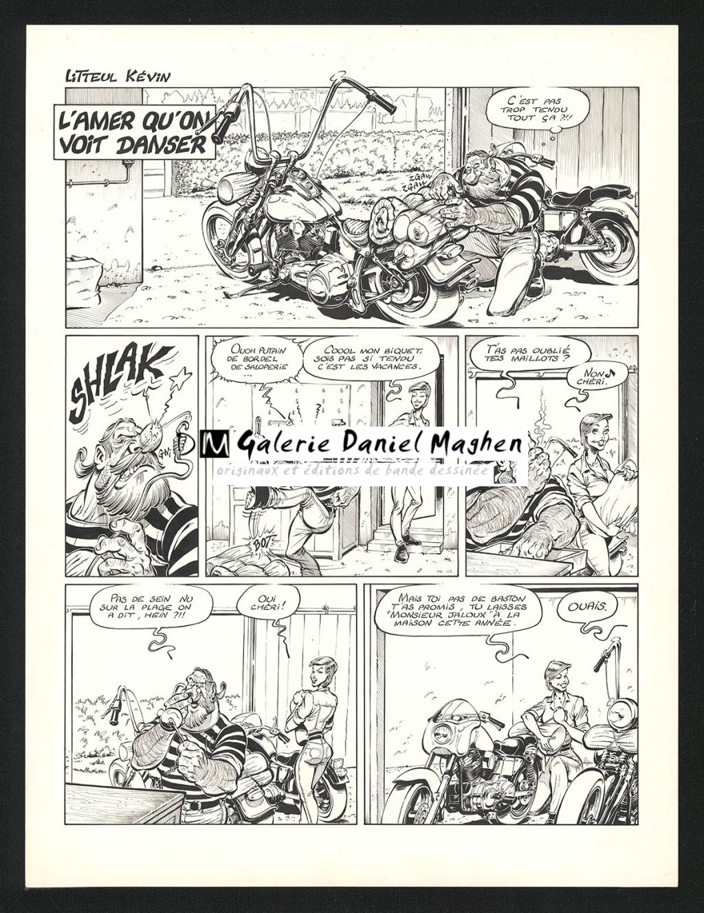 Planche originale n°1 de l'histoire L'amer qu'on voit danser - Coyote - Encre de Chine sur papier - 5219