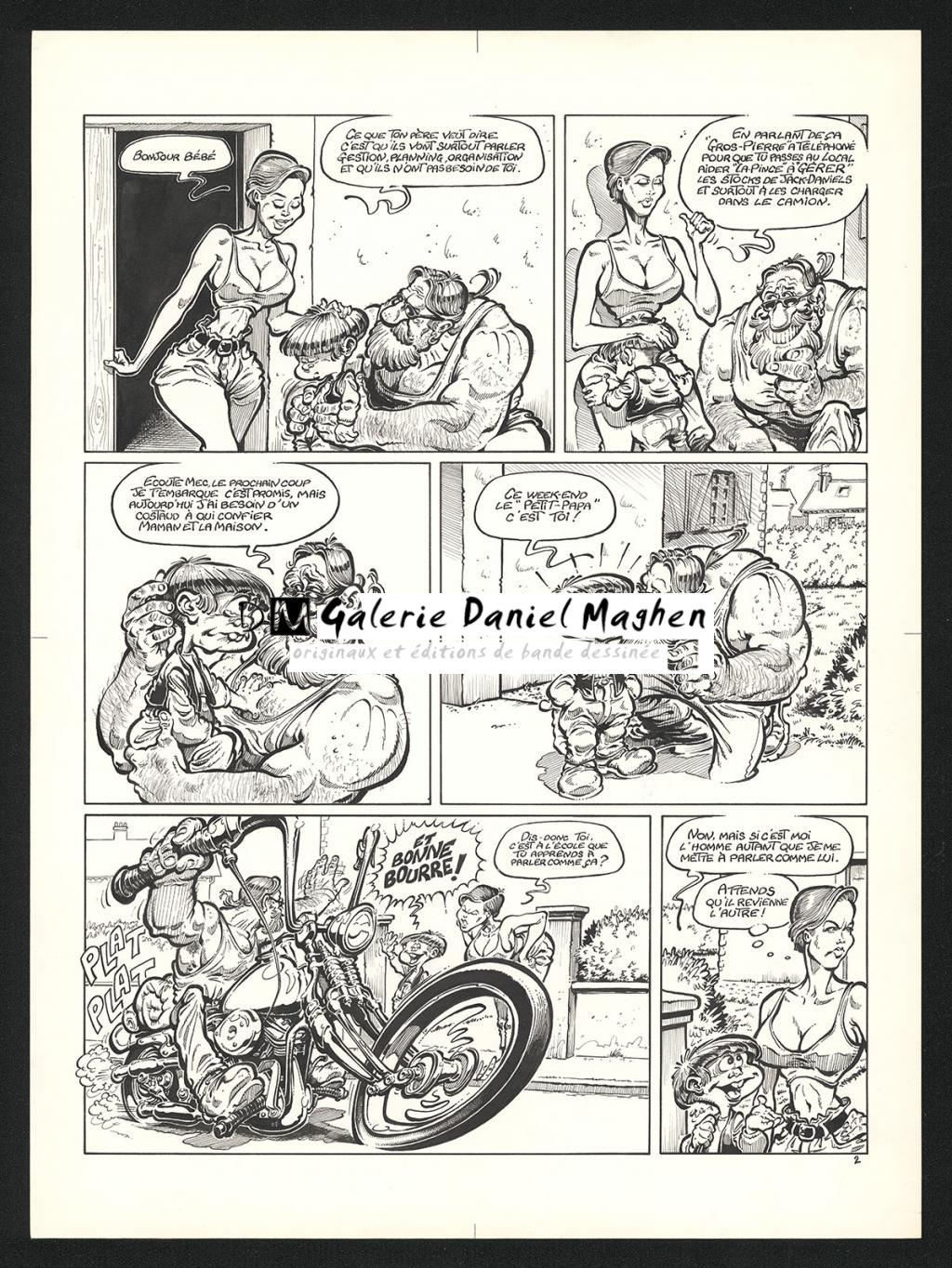 Planche originale n°2 de l'histoire Alors... on biaise - Coyote - Encre de Chine sur papier - 5793