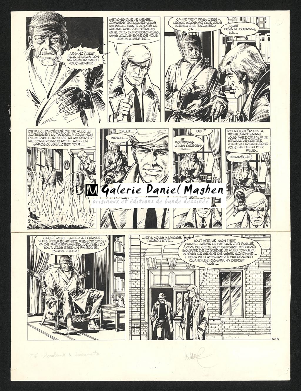 Planche originale n°39-6 - William Vance - Encre de Chine sur papier - 5777