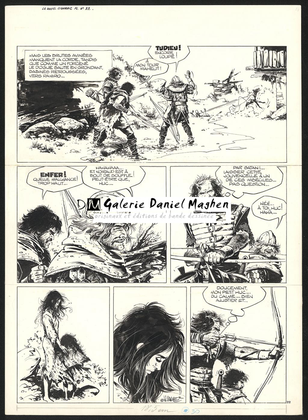 Planche originale n°22 - William Vance - Encre de Chine sur papier - 5779