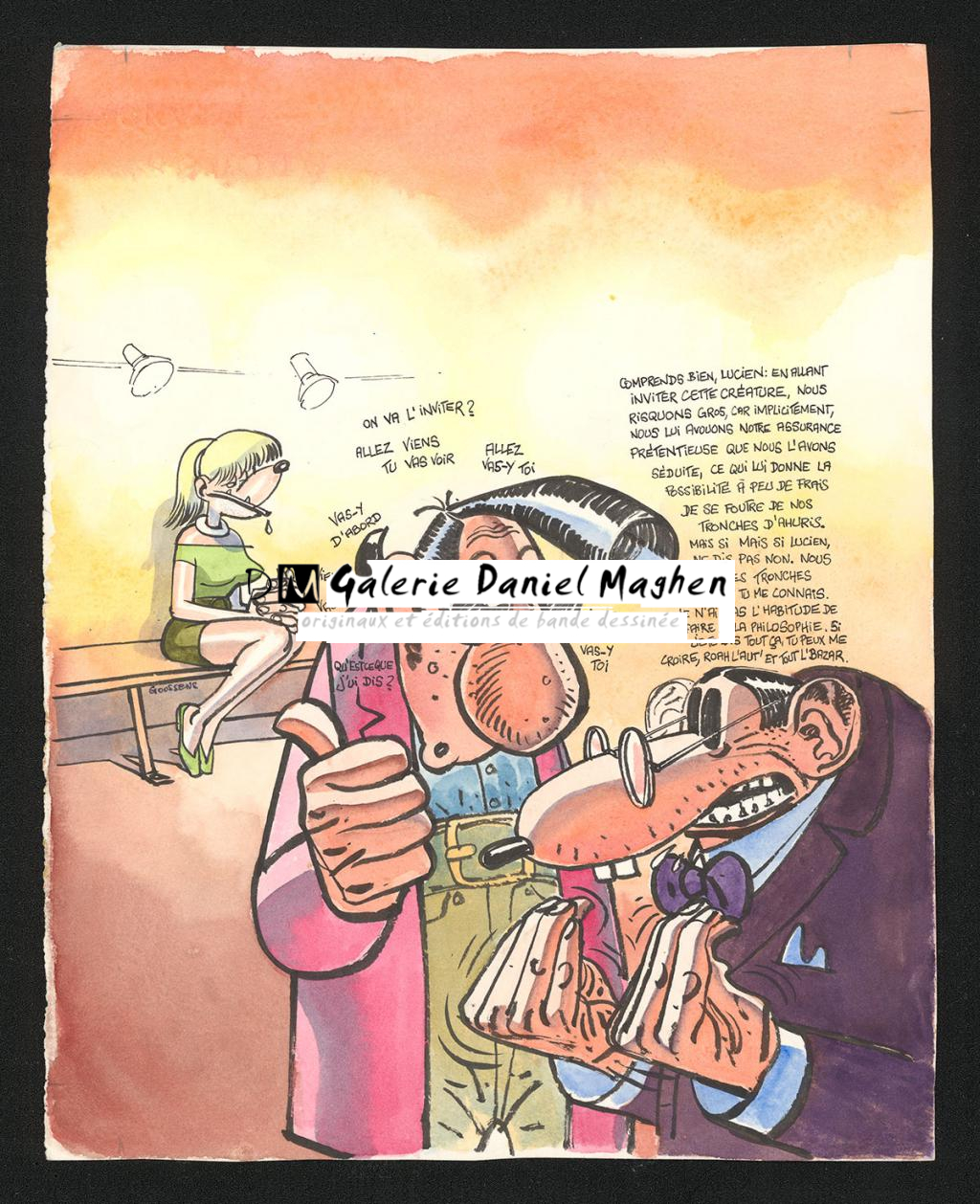 Couverture originale de Rigolo n°5 - Daniel Goossens - Encre de couleur et encre de Chine sur papier - 5794