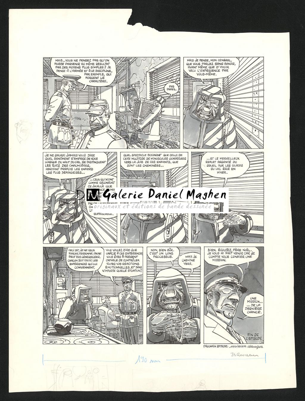 Planche originale n°23 - Daniel Goossens - Encre de Chine sur papier - 5798