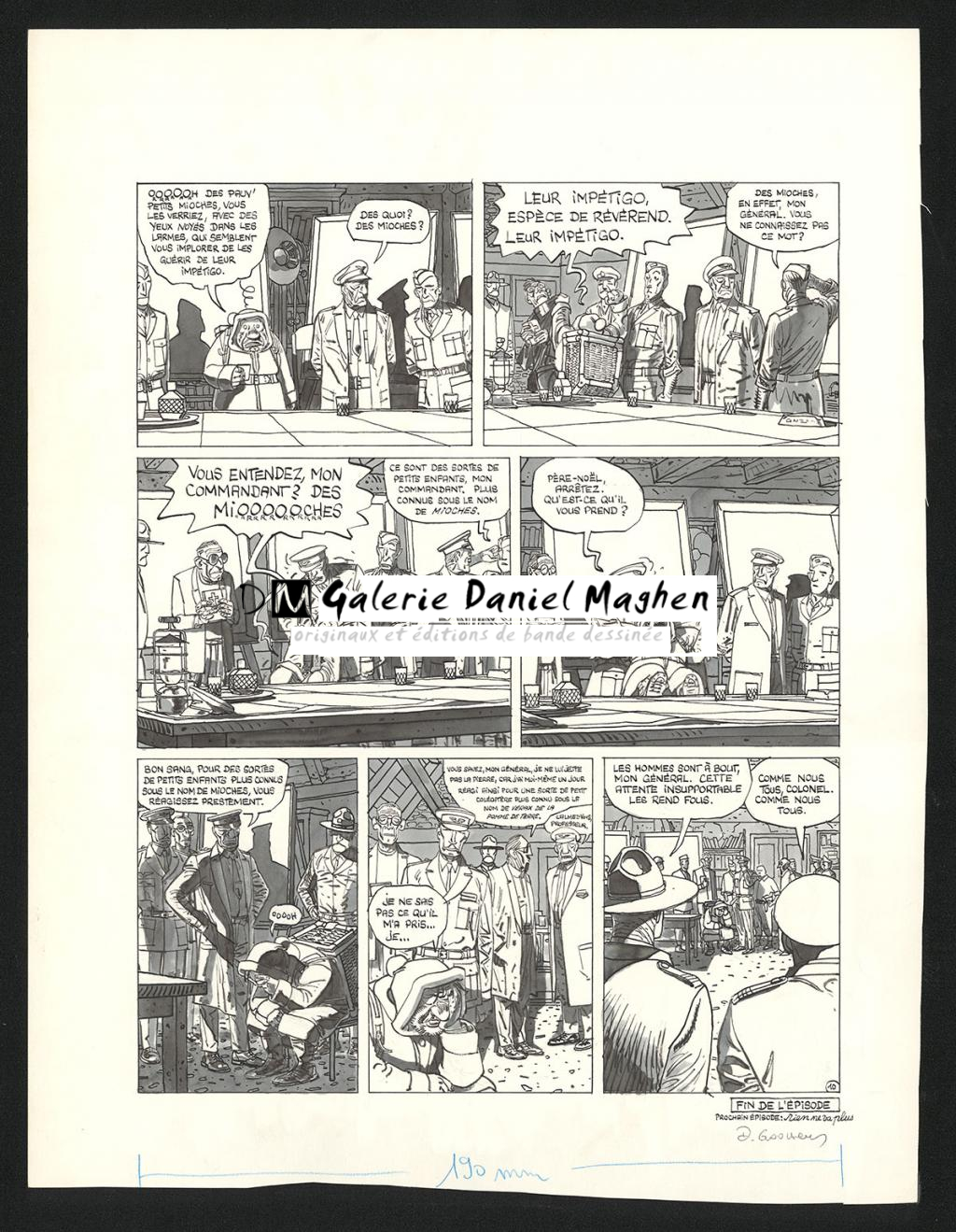 Planche originale n°10 - Daniel Goossens - Encre de Chine sur papier - 5331