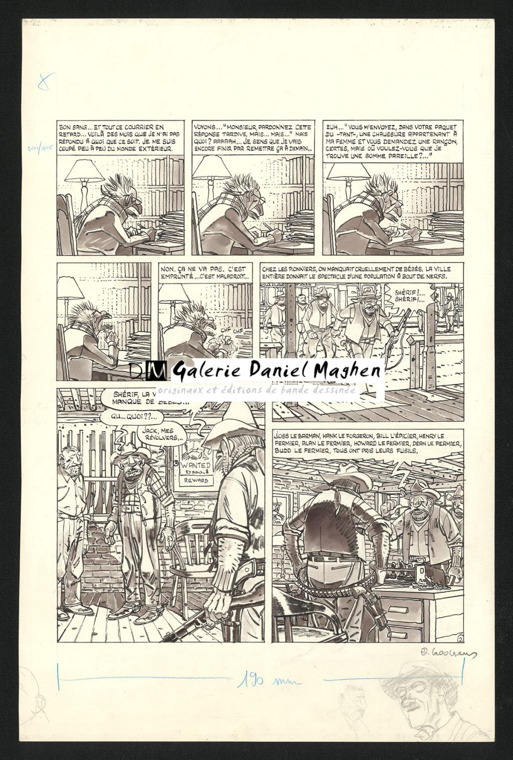 Planche originale n°2 de l'Epilogue - Daniel Goossens - Encre de Chine et lavis sur papier - 5394