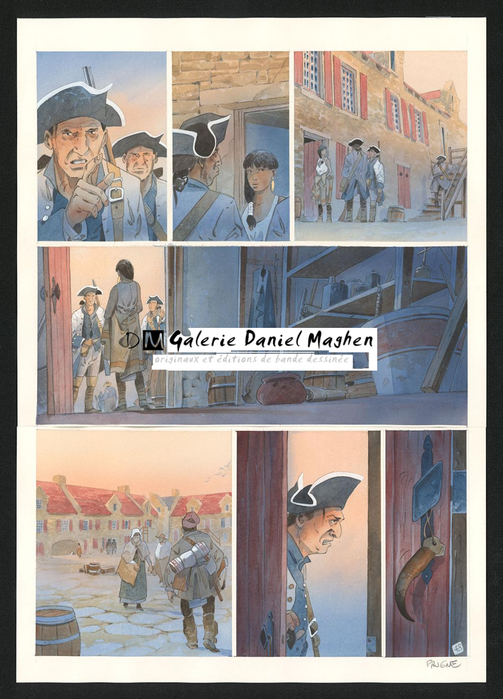 Planche originale 48 - Patrick Prugne - Aquarelle et crayon sur papier - 5321