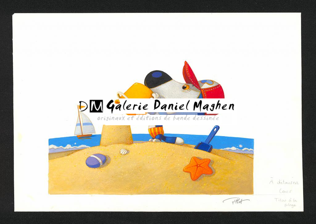 Couverture originale - Frédéric Pillot - Acrylique rehaussée de craie - 5390