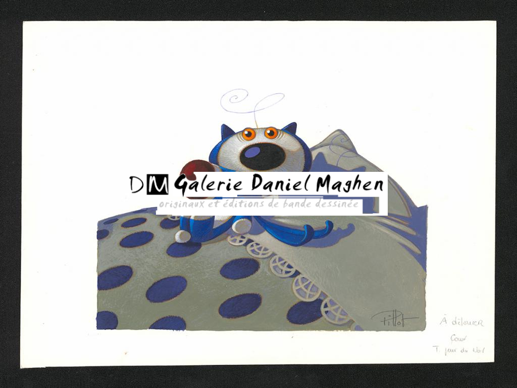 Couverture originale - Frédéric Pillot - Acrylique rehaussée de craie - 5891