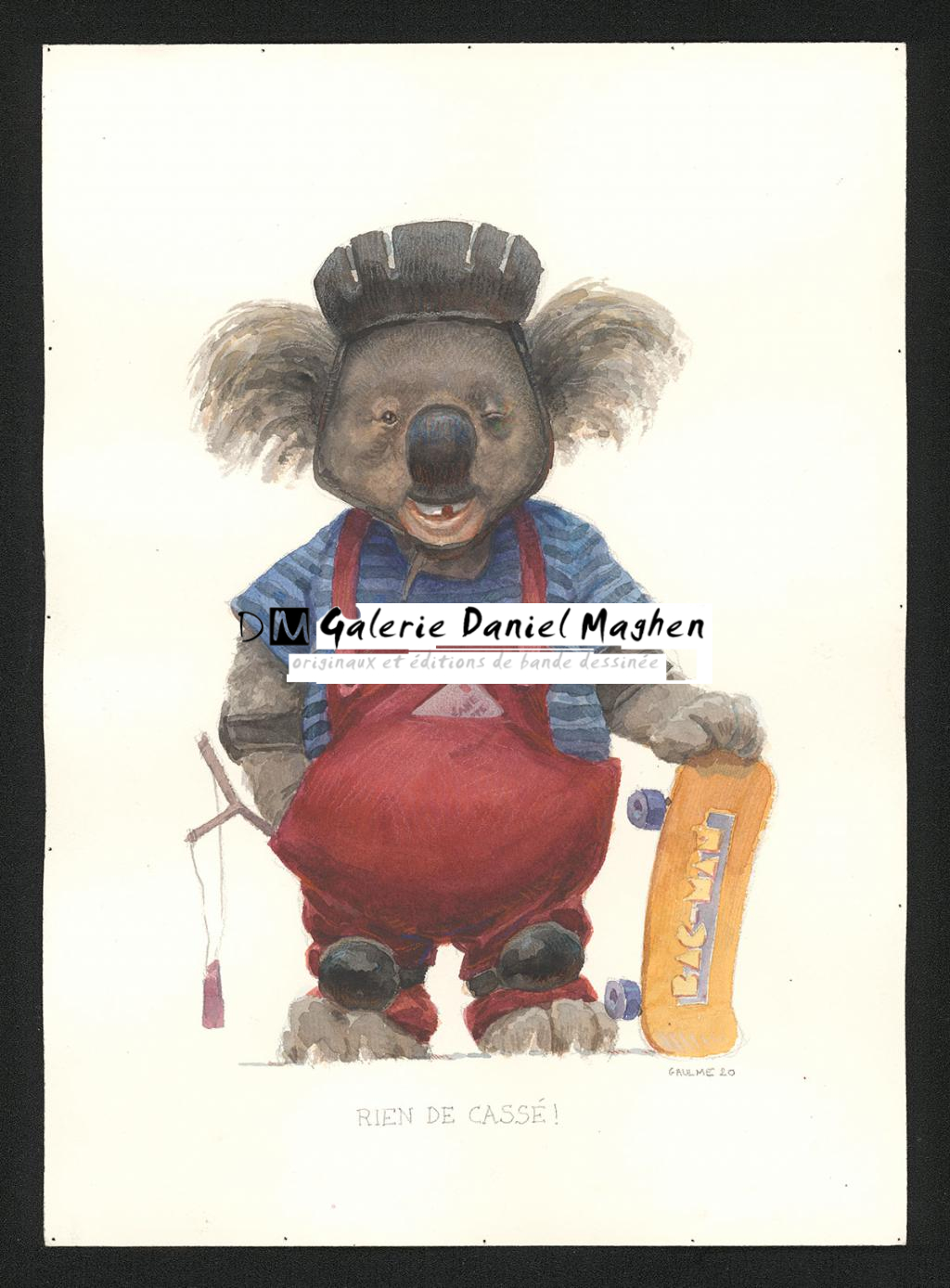 Illustration originale - Armel Gaulme - Aquarelle et crayon de couleur sur papier - 6084