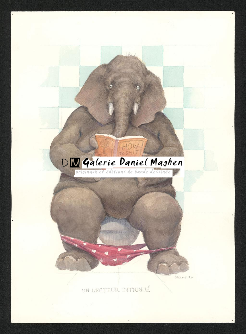 Illustration originale - Armel Gaulme - Aquarelle et crayon de couleur sur papier - 6086