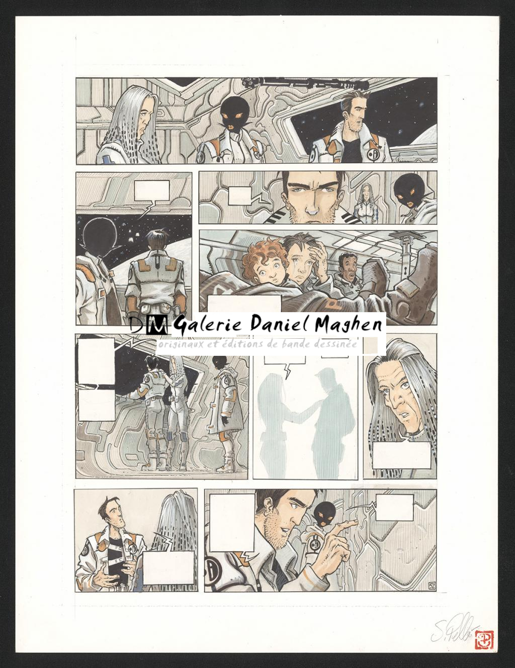 Planche originale n°52 - Serge Pellé - Acrylique, encres et crayon sur papier - 5260