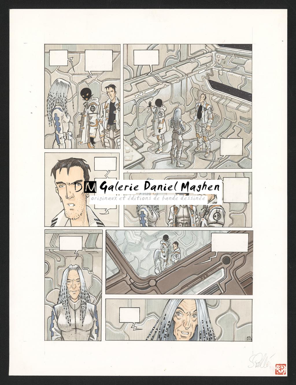 Planche originale n°53 - Serge Pellé - Acrylique, encres et crayon sur papier - 5261