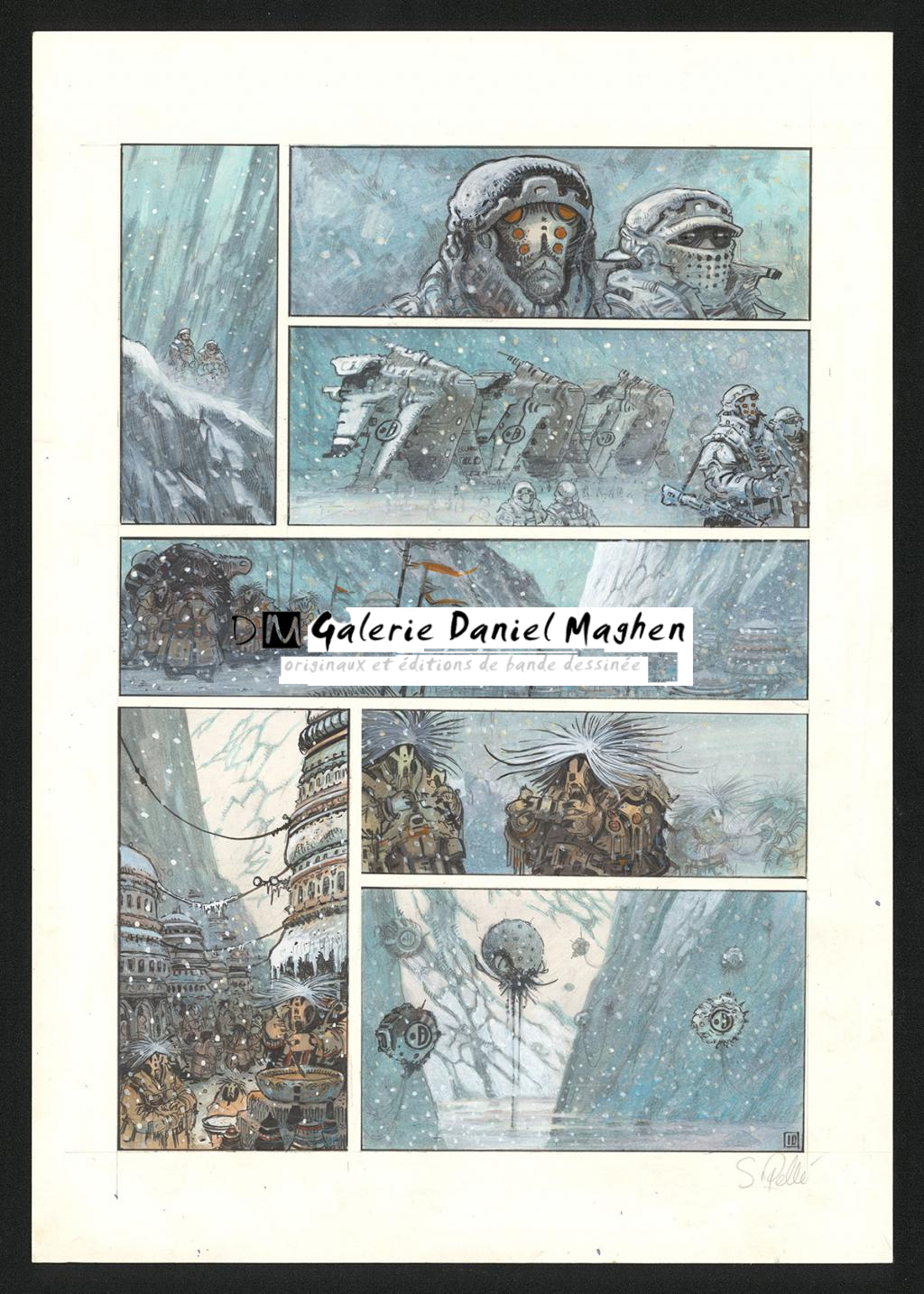 Planche originale n°10 - Serge Pellé - Acrylique, encres et crayon sur papier - 5266