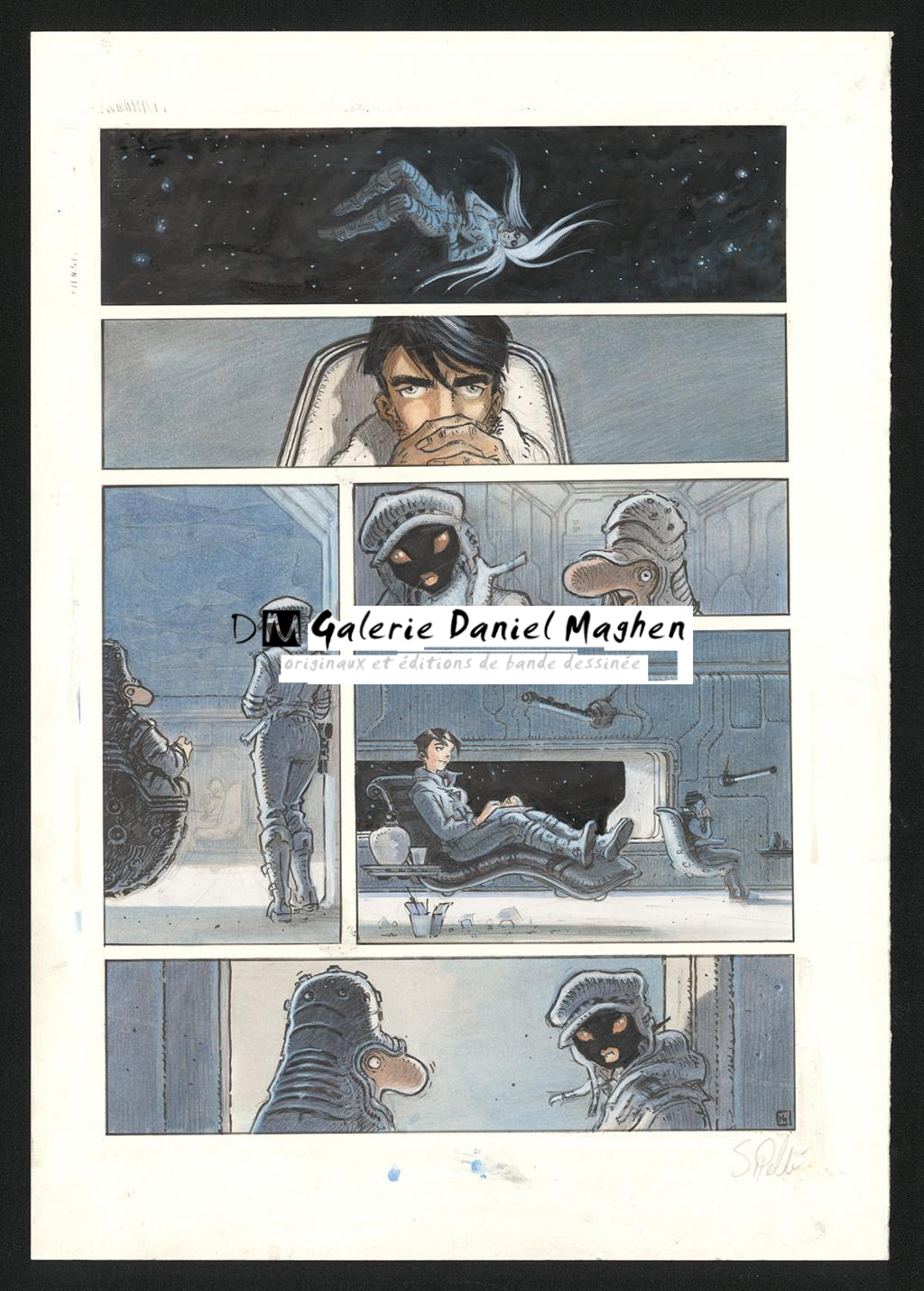 Planche originale n°14 - Serge Pellé - Acrylique, encres et crayon sur papier - 5267