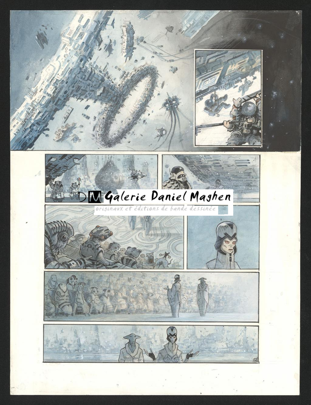 Planche originale n°18 - Serge Pellé - Acrylique, encres et crayon sur papier - 5269