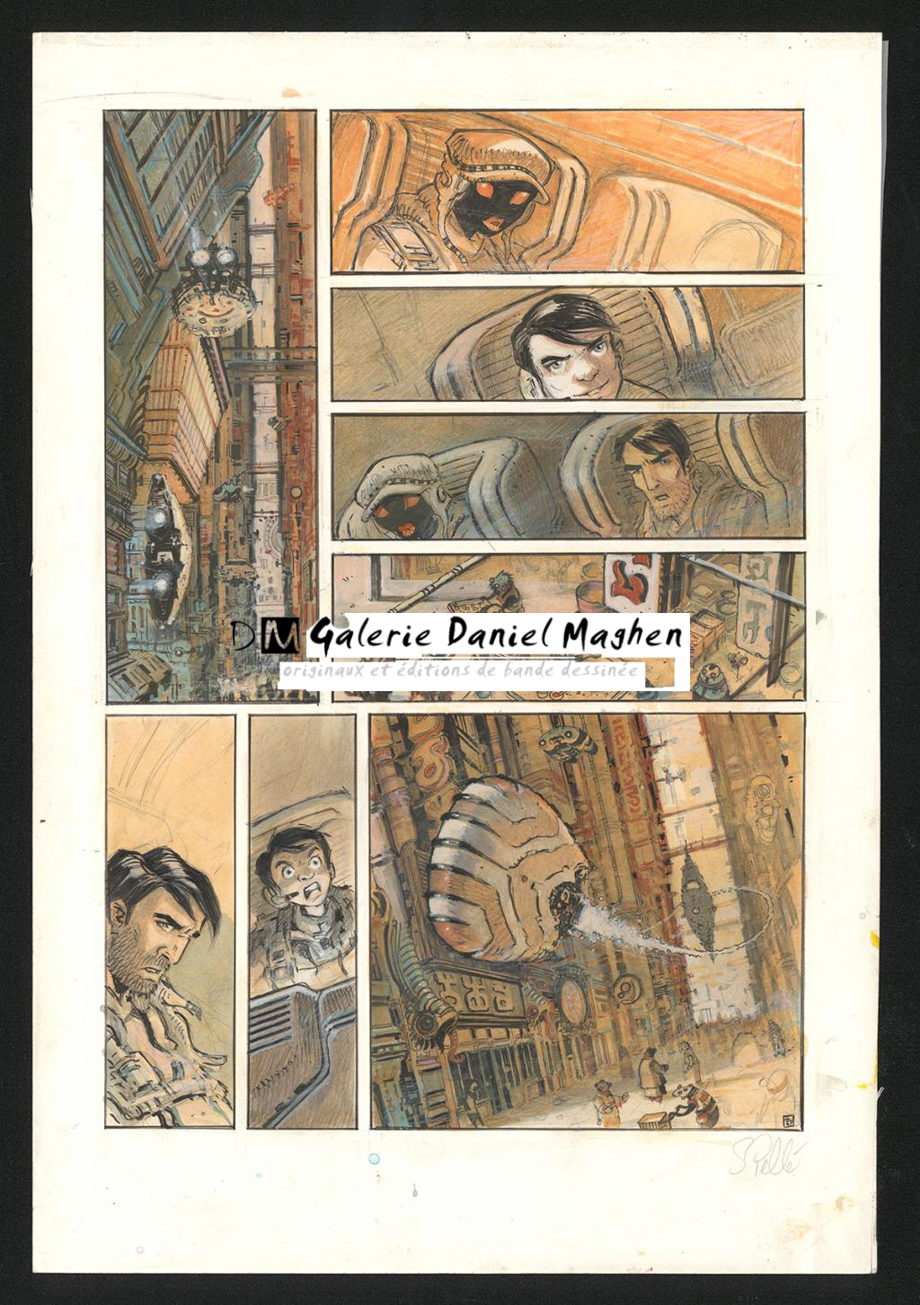 Planche originale n°21 - Serge Pellé - Acrylique, encres et crayon sur papier - 5816