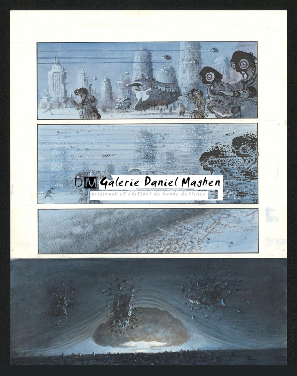 Planche originale n°27 - Serge Pellé - Acrylique, encres et crayon sur papier - 5272